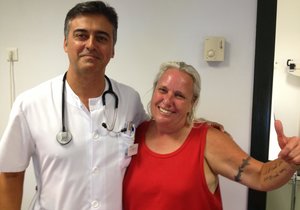 Shark Lady oorleef duikongeluk